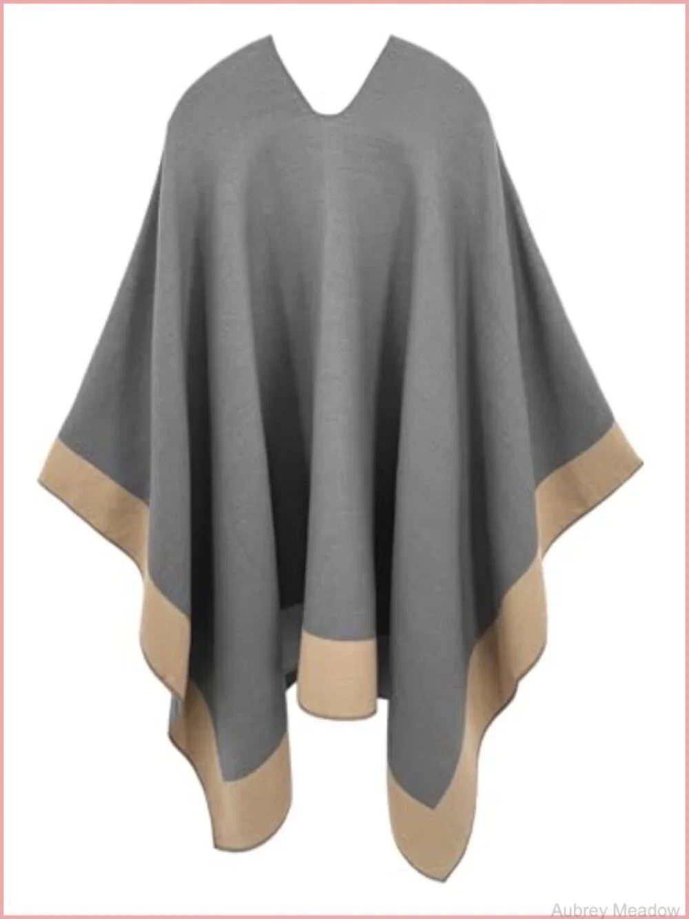 Women's Open Front Poncho Cape Reversible Shawl Wrap Cardigan Soft Casual